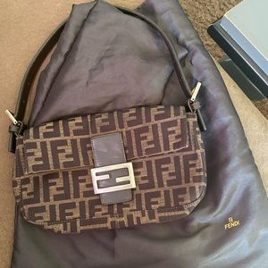 🍁Authentic Fendi Zucco Baguette Bag🍁